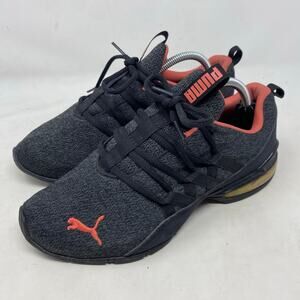 Puma Athletic Running Training Shoes Sneakers Black/Coral Womens Size 7.5